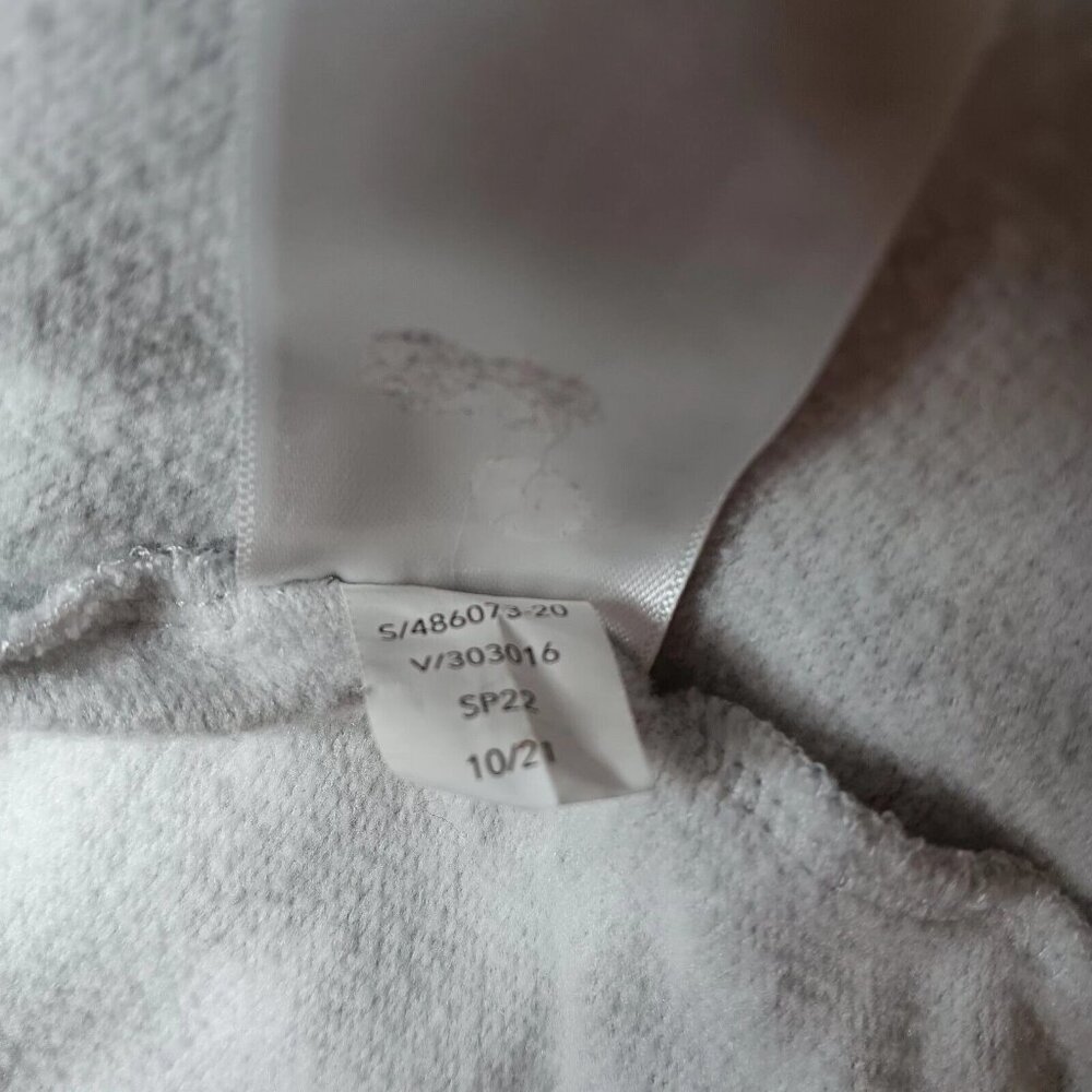 Athleta Womens Large Purana Wrap Sweatshirt Gray Heather Ribbed Long Sleeve Top - Picture 12 of 15